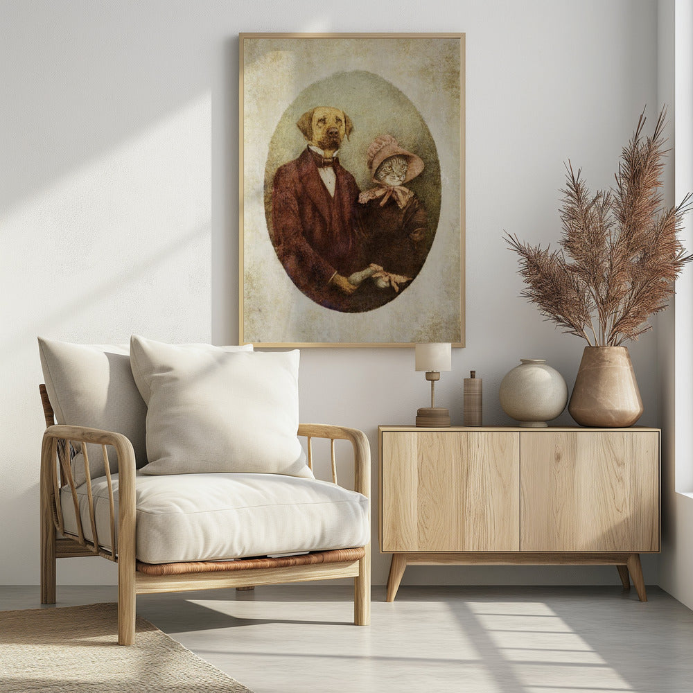 Victorian-style Portrait Couple | Poster