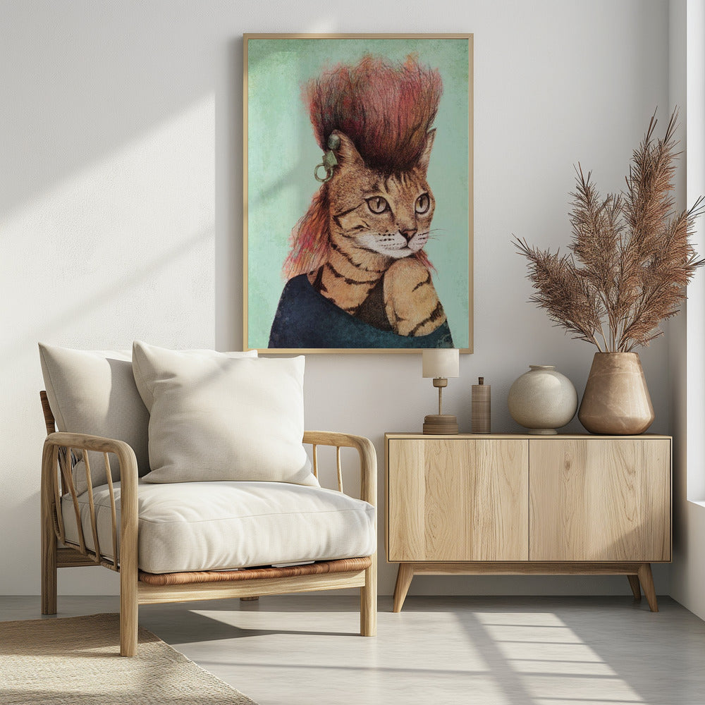 Stylish Tabby Cat | Poster