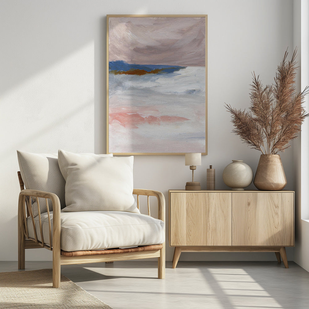 Soft Pastel Tones And Textured Brushstrokes | Poster