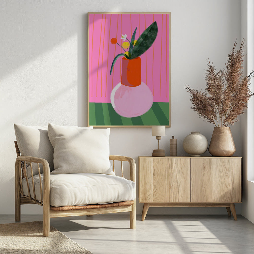 Vibrant Vase Display | Poster