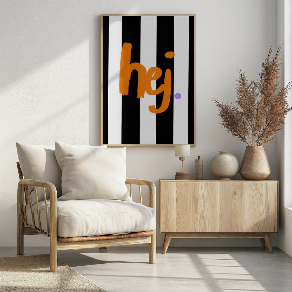 Bold Greeting Stripes | Poster