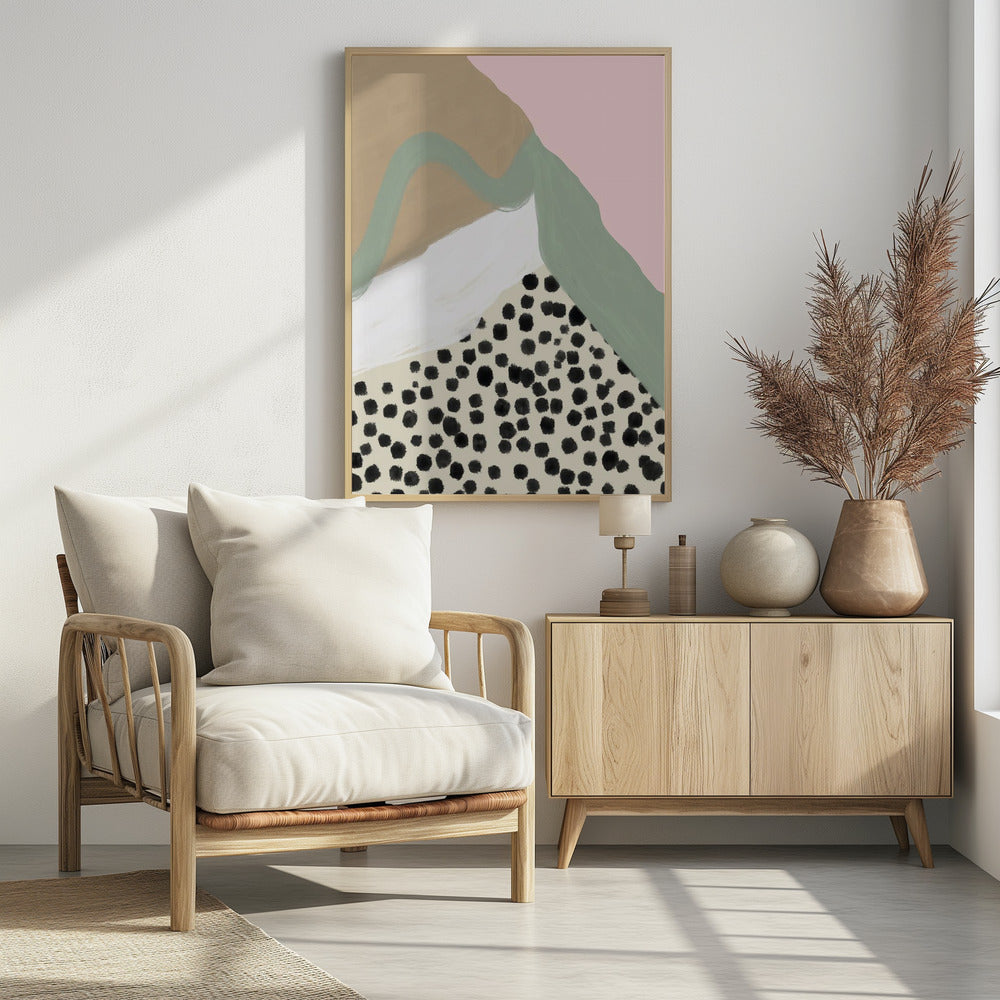 Soft Colors with Organic Shapes and Patterns | Poster