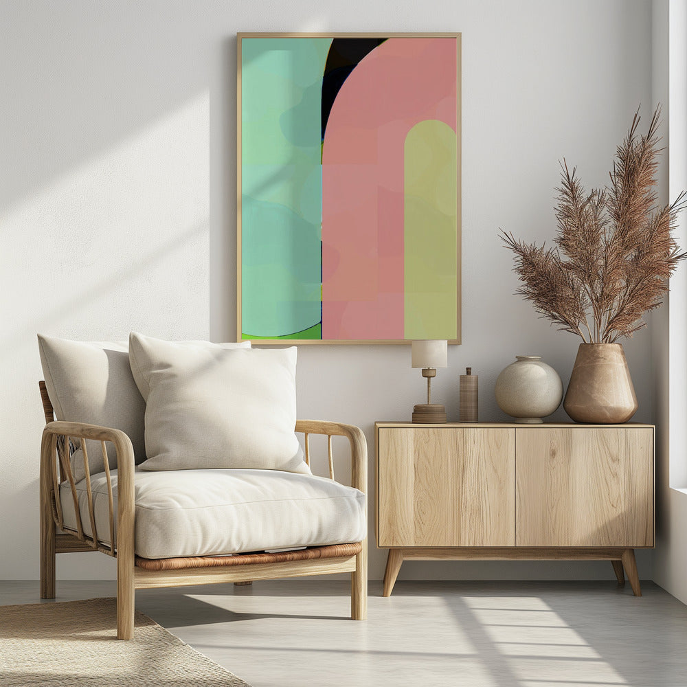 Pastel Curves | Poster