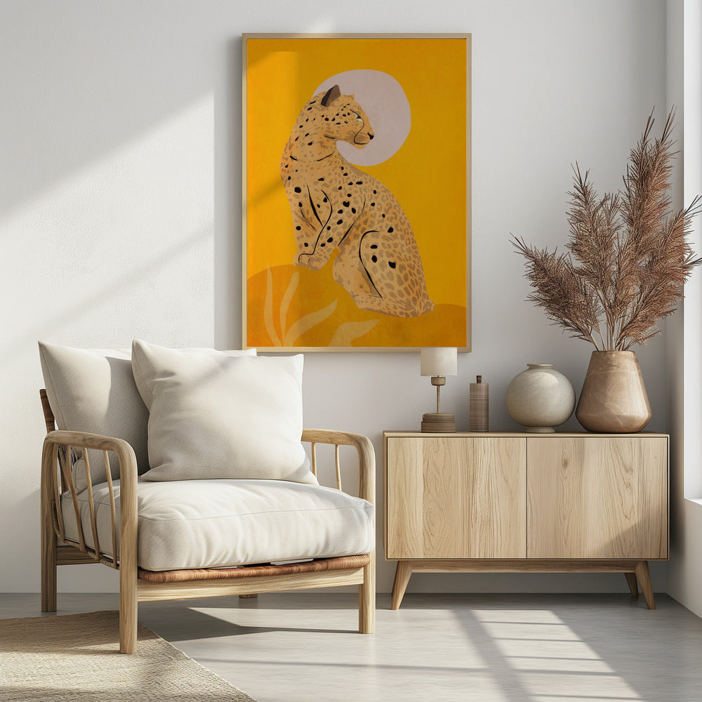 Golden Graceful Cheetah | Poster