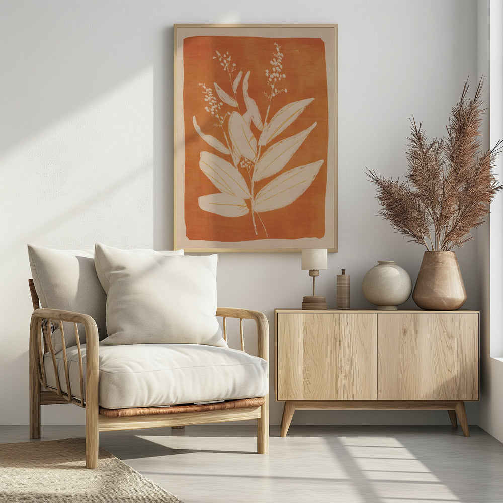 Colorful Minimal Plant | Poster