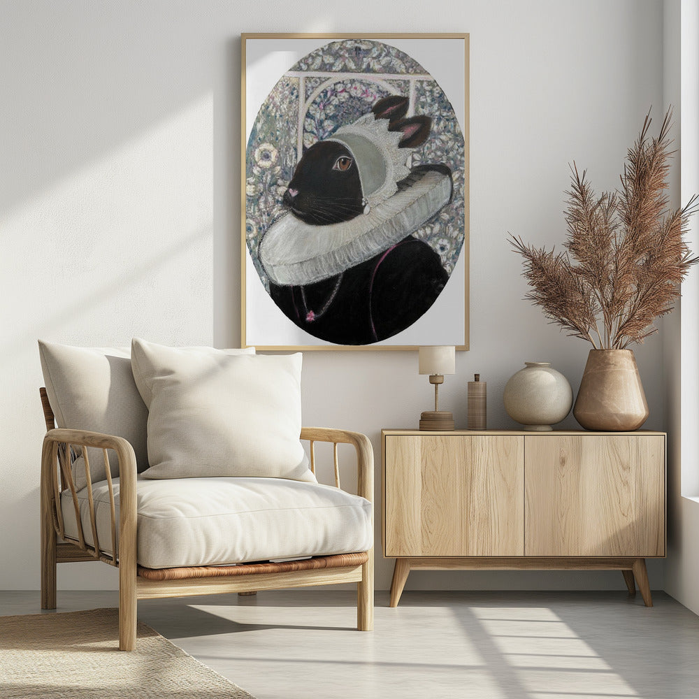 Regal Rabbit Portrait | Poster