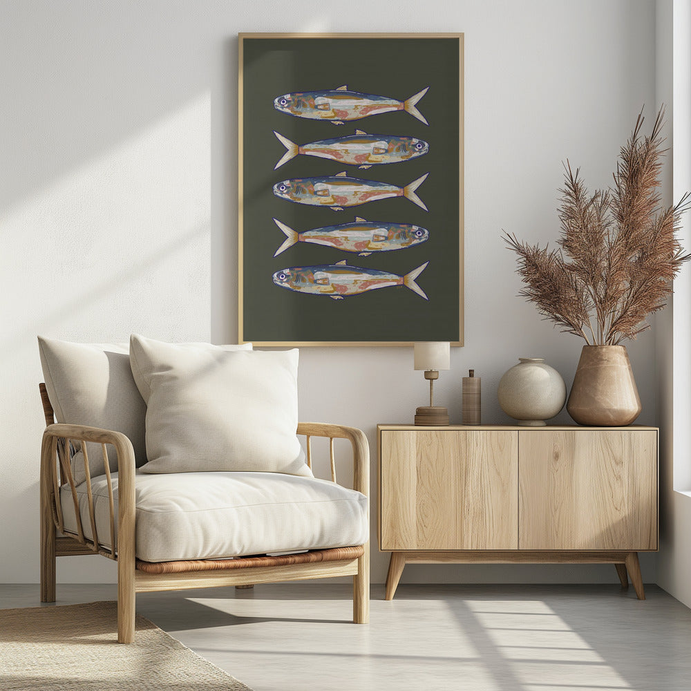 Five Fish in a Row | Poster