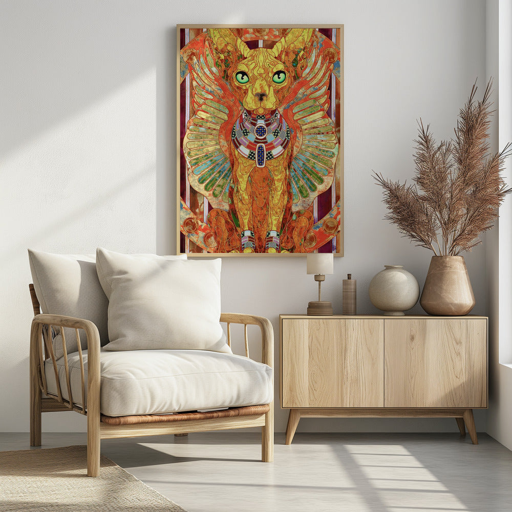 Stylized Sphinx Cat | Poster
