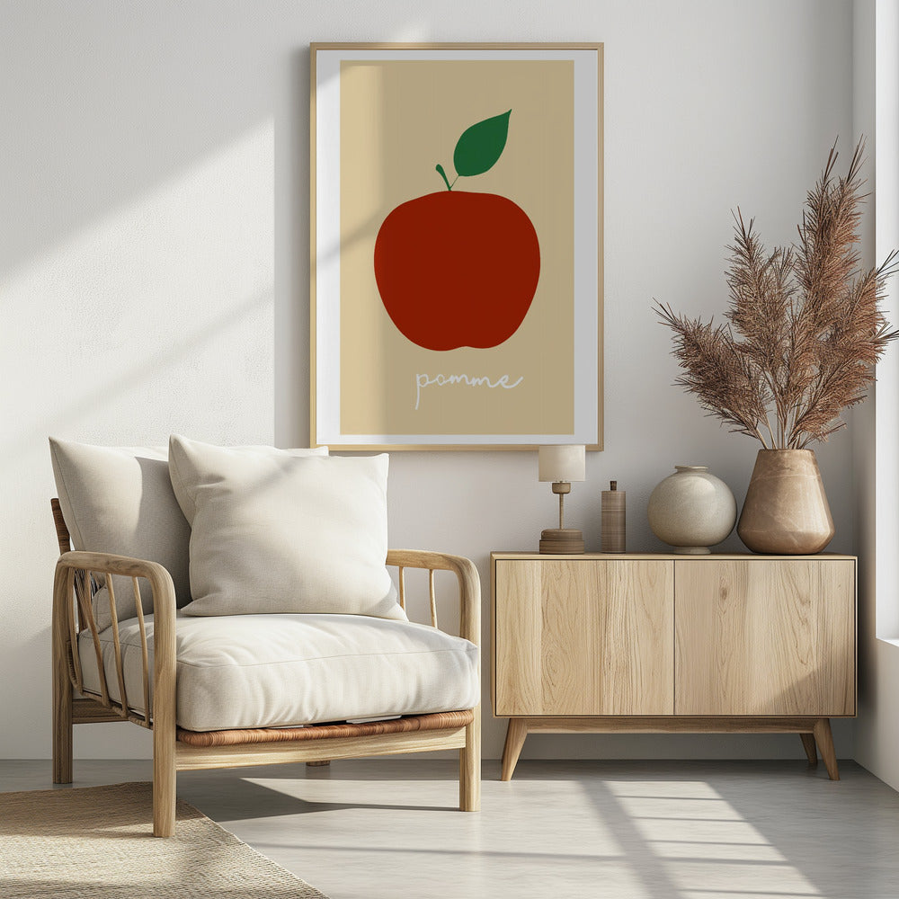 La Pomme (Bright Red) | Poster