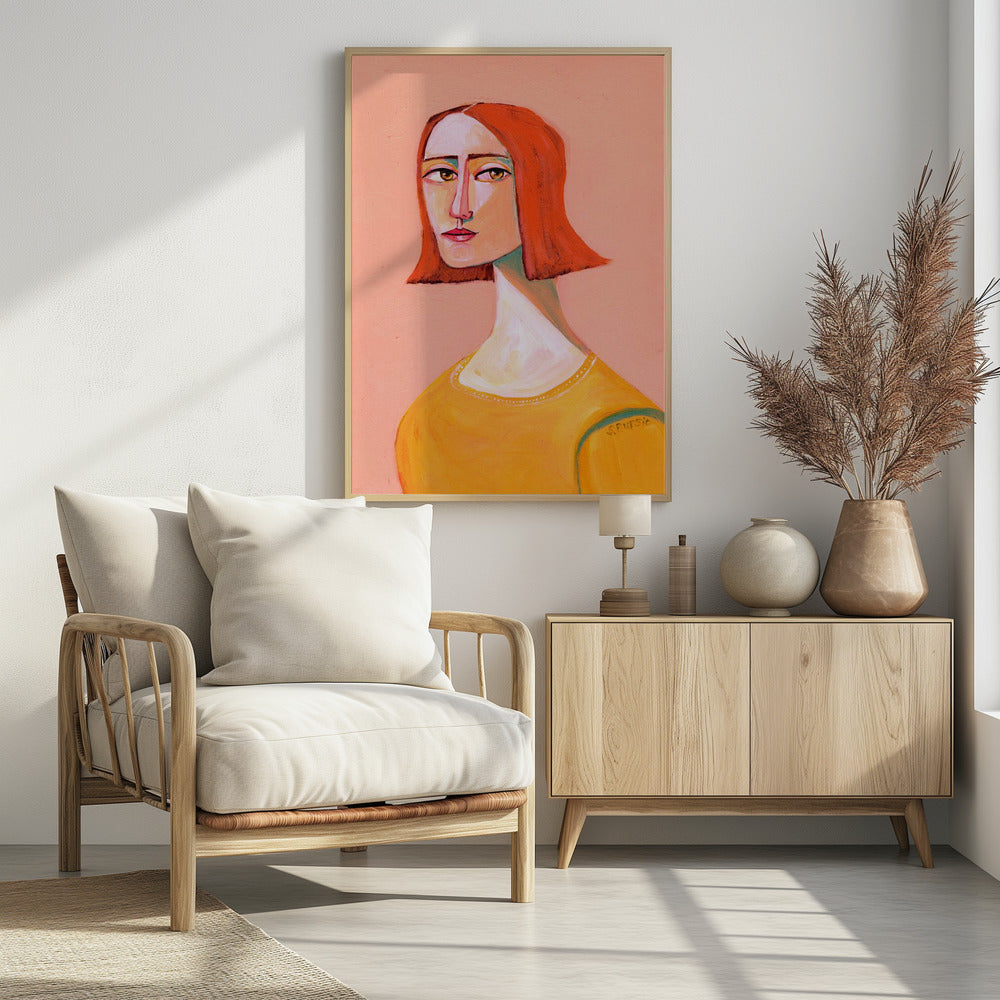Red Head Lady with the Look | Poster