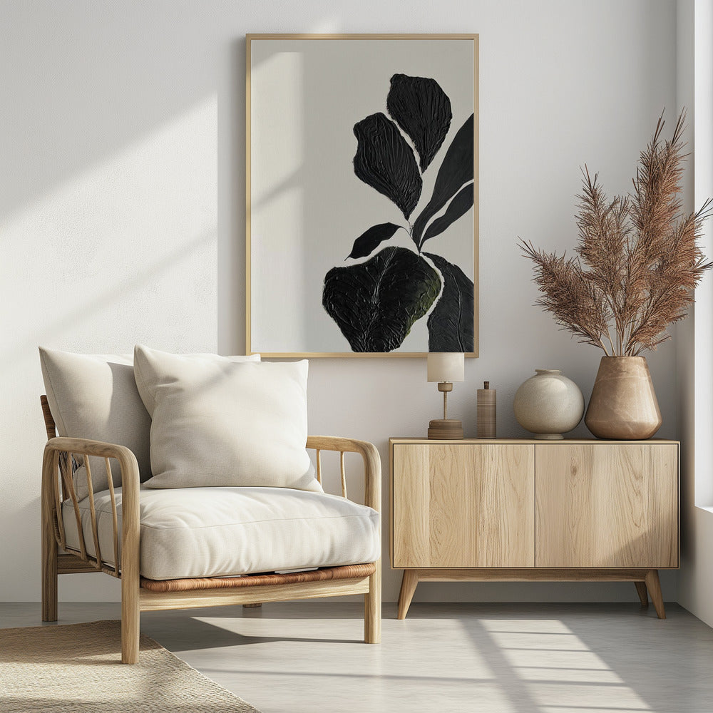 Textured Leaf Elegance | Poster