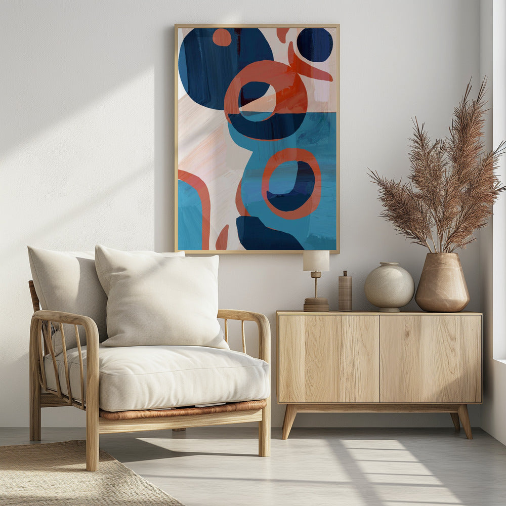 Geometric Shapes And Vibrant Colors | Poster