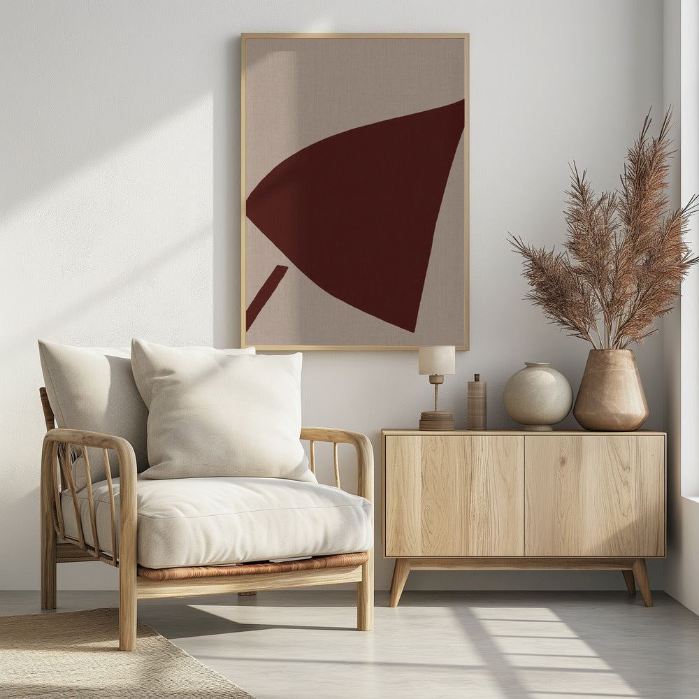 Red Geometric Composition | Poster