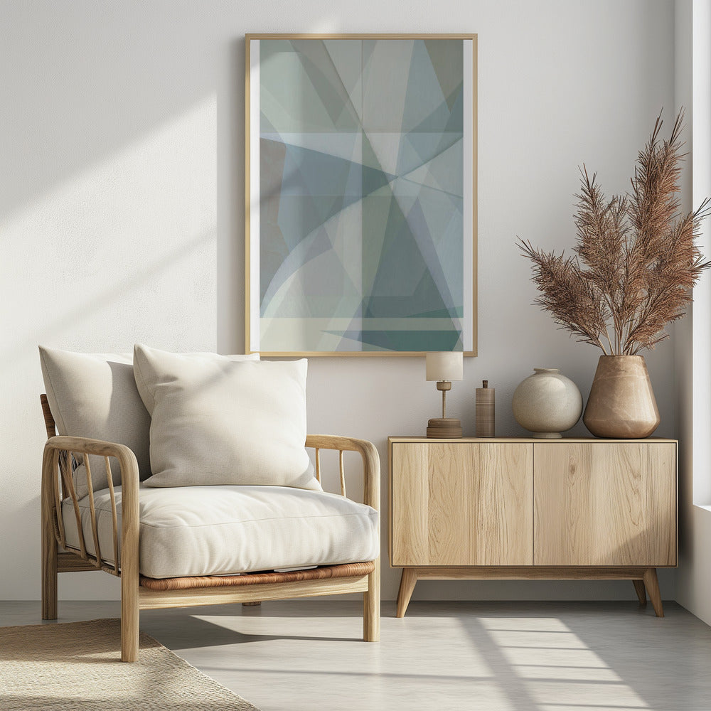 Geometric Shapes In Muted Tones | Poster