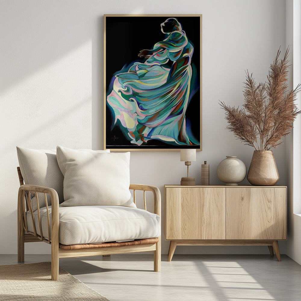 Abstract Depiction Of A Dancer In Motion | Poster