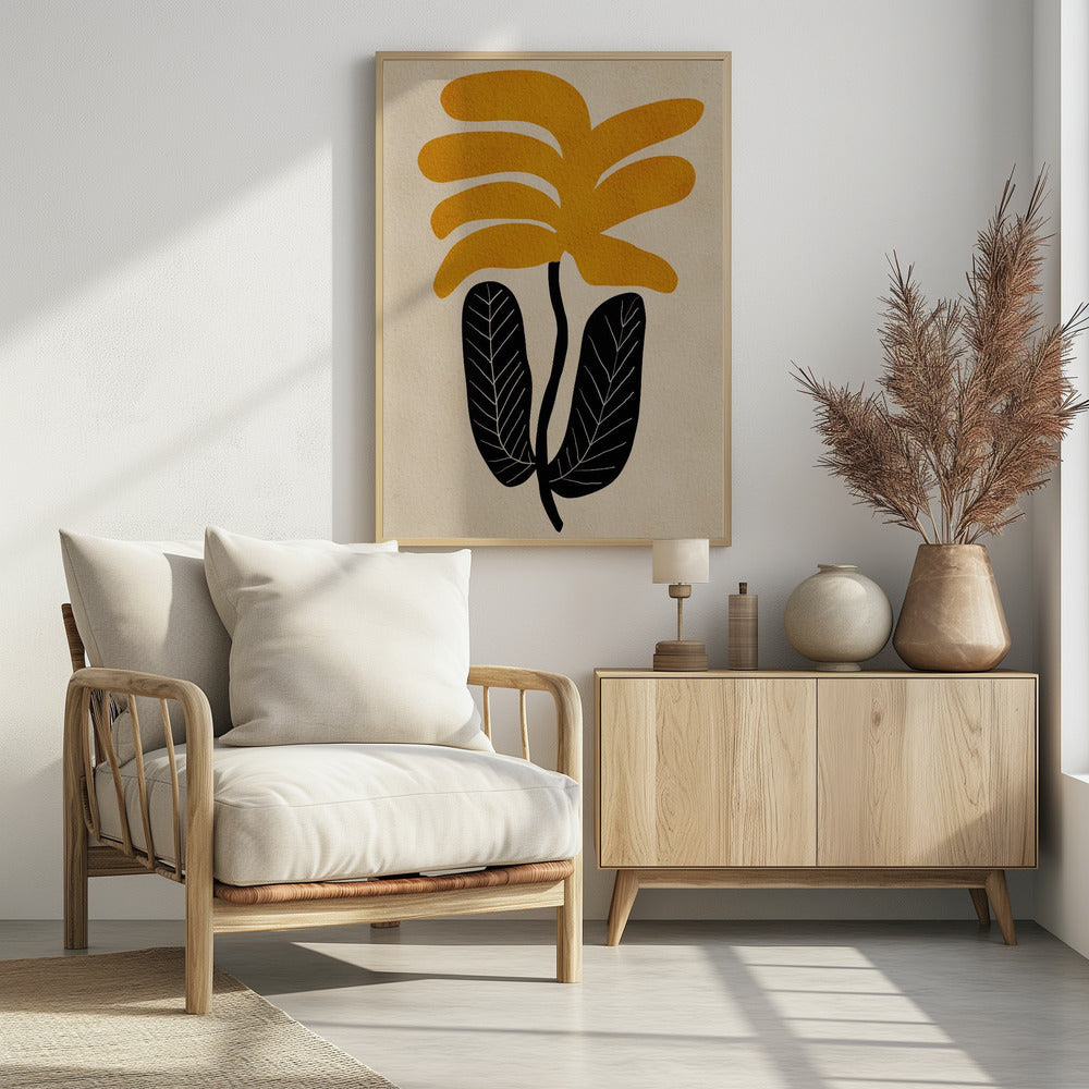 YELLOW floral flower | Poster