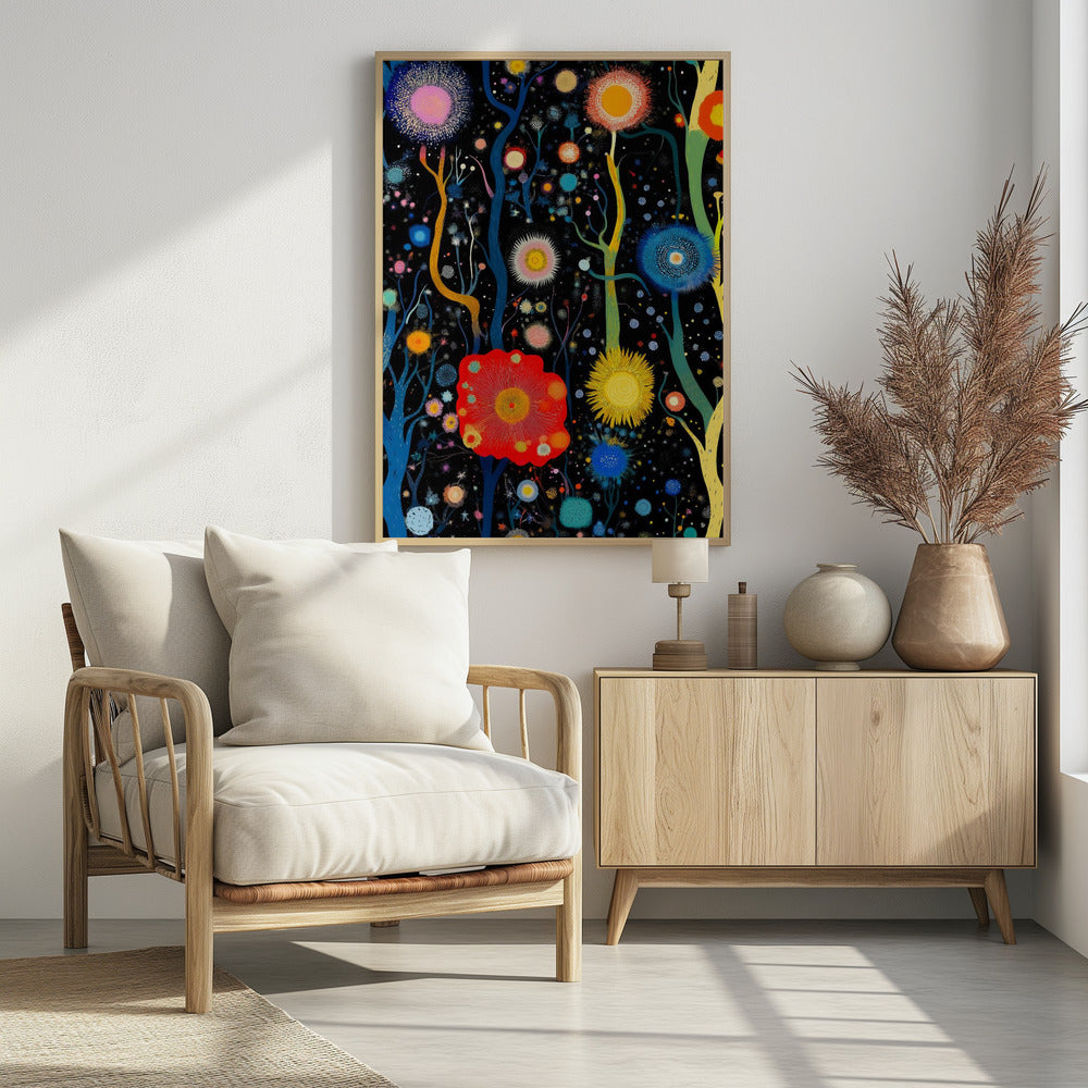 Vibrant Celestial Garden | Poster