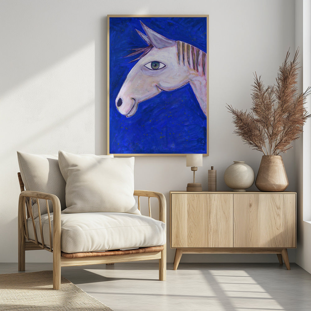 Dreaming of Horses Luminous Blue | Poster