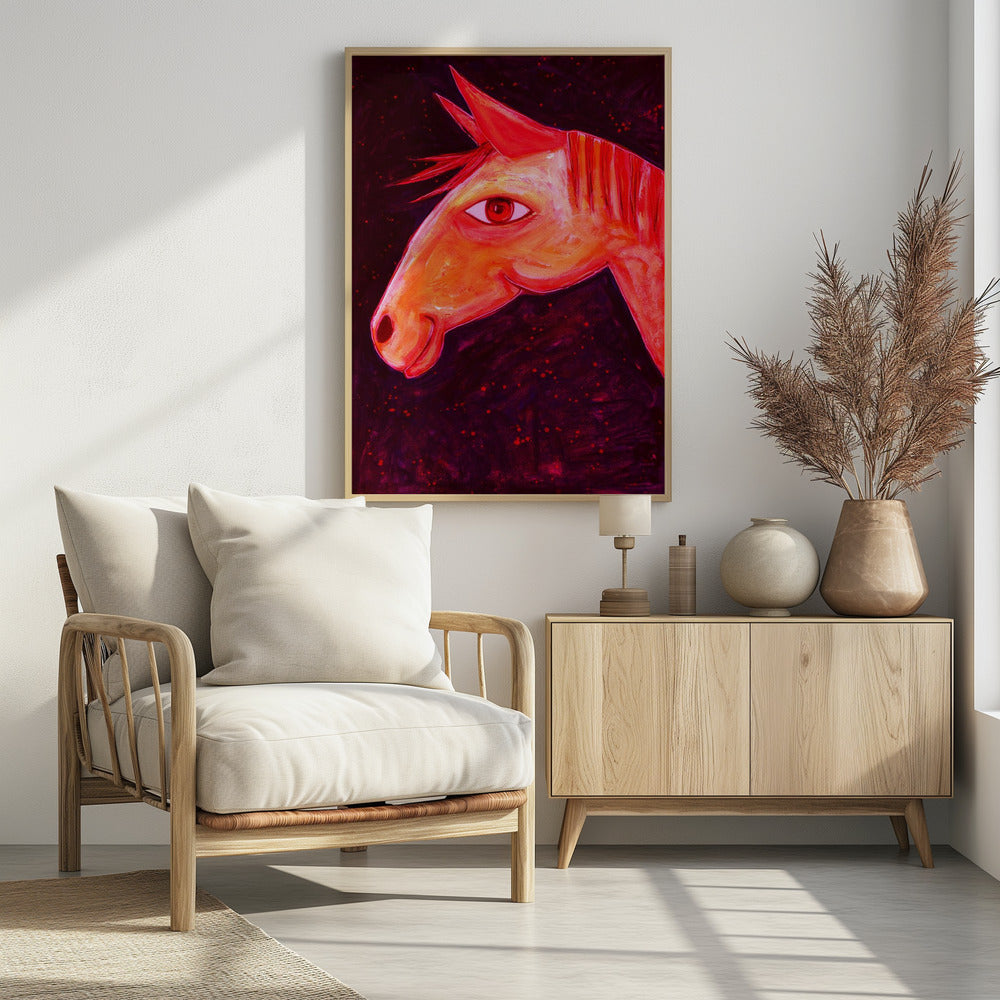 Dreaming of Horses Red | Poster
