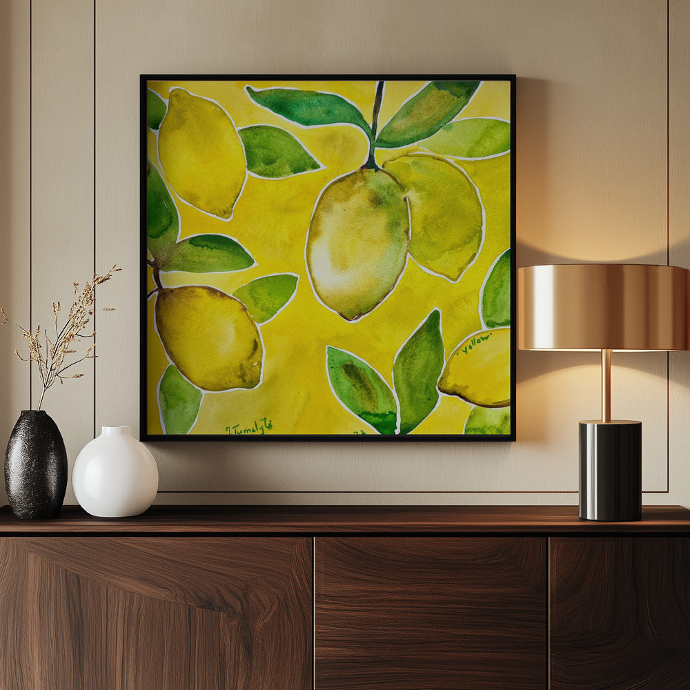 Yellow Lemons | Poster