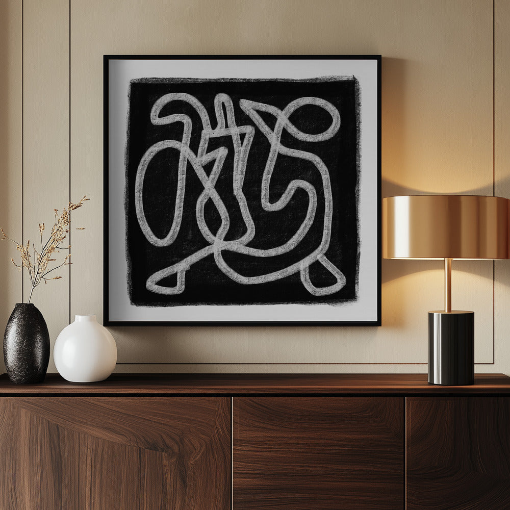 Black Scribble 3 | Poster