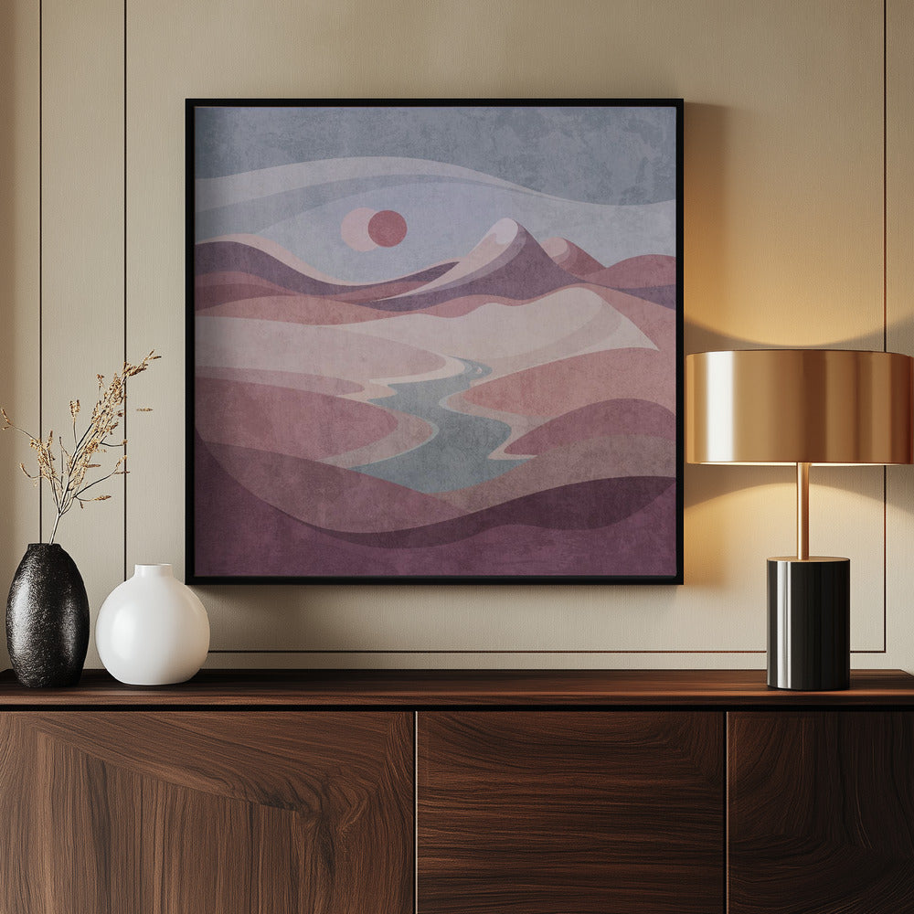 Blush Horizon Vista | Poster
