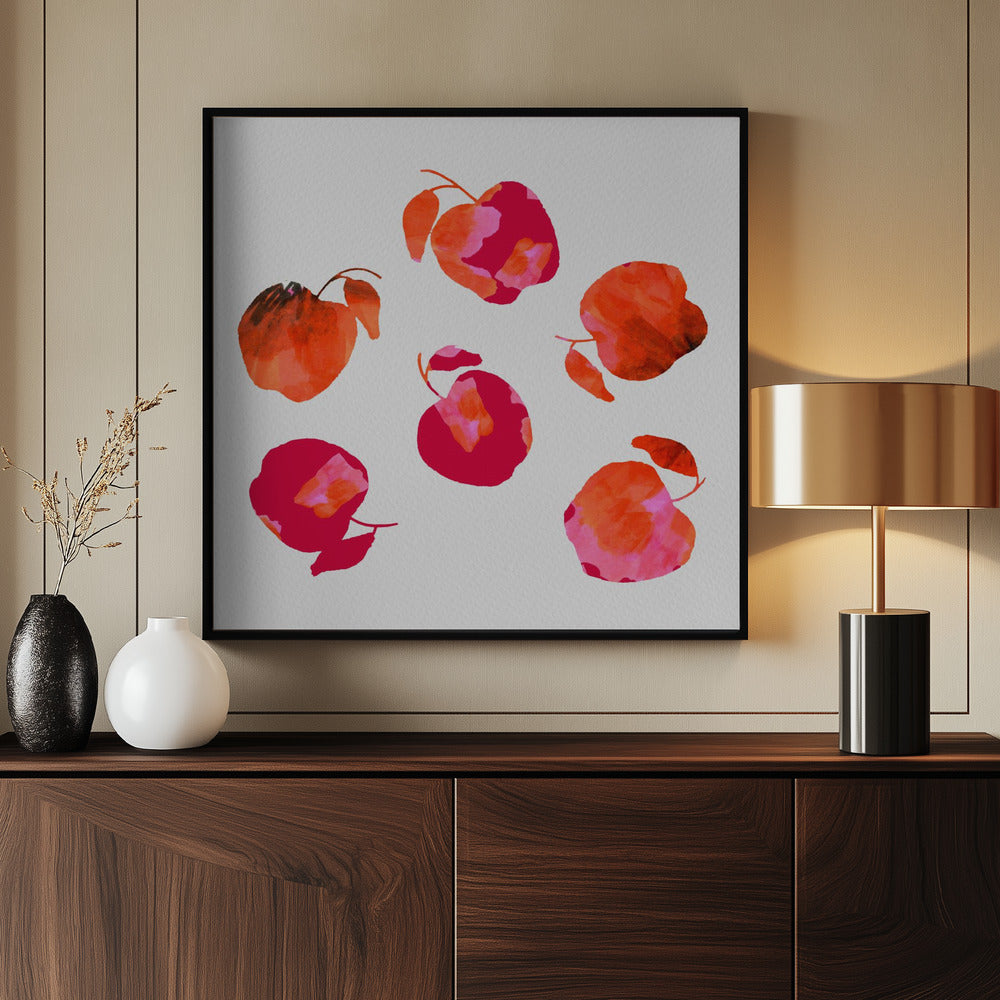 Apple  Chiffon Pink Orange | Poster