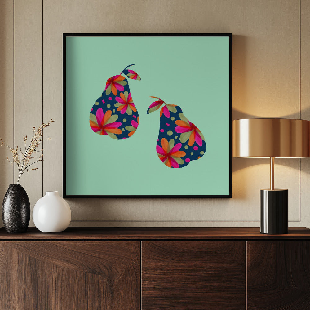 Pears In Pattern Art Print | Poster