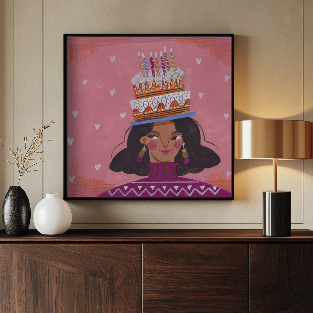 Woman with Pie | Poster