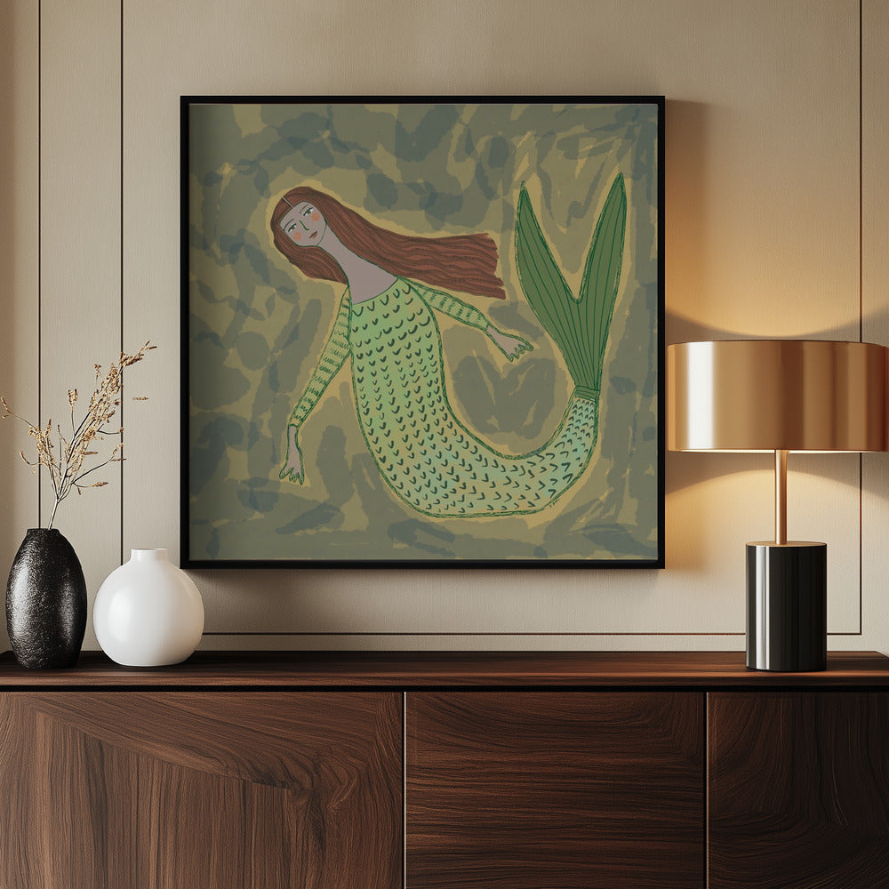 Mermaid green | Poster