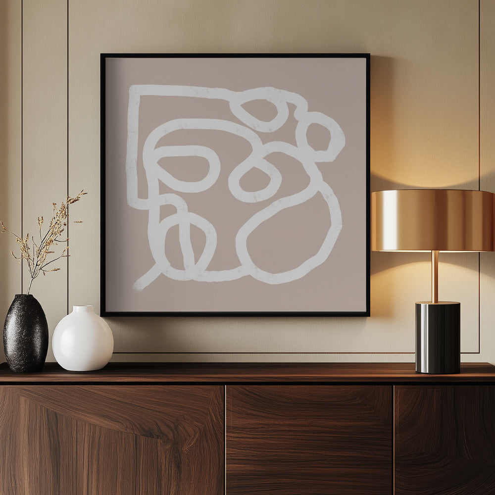 Beige abstract 2 | Poster