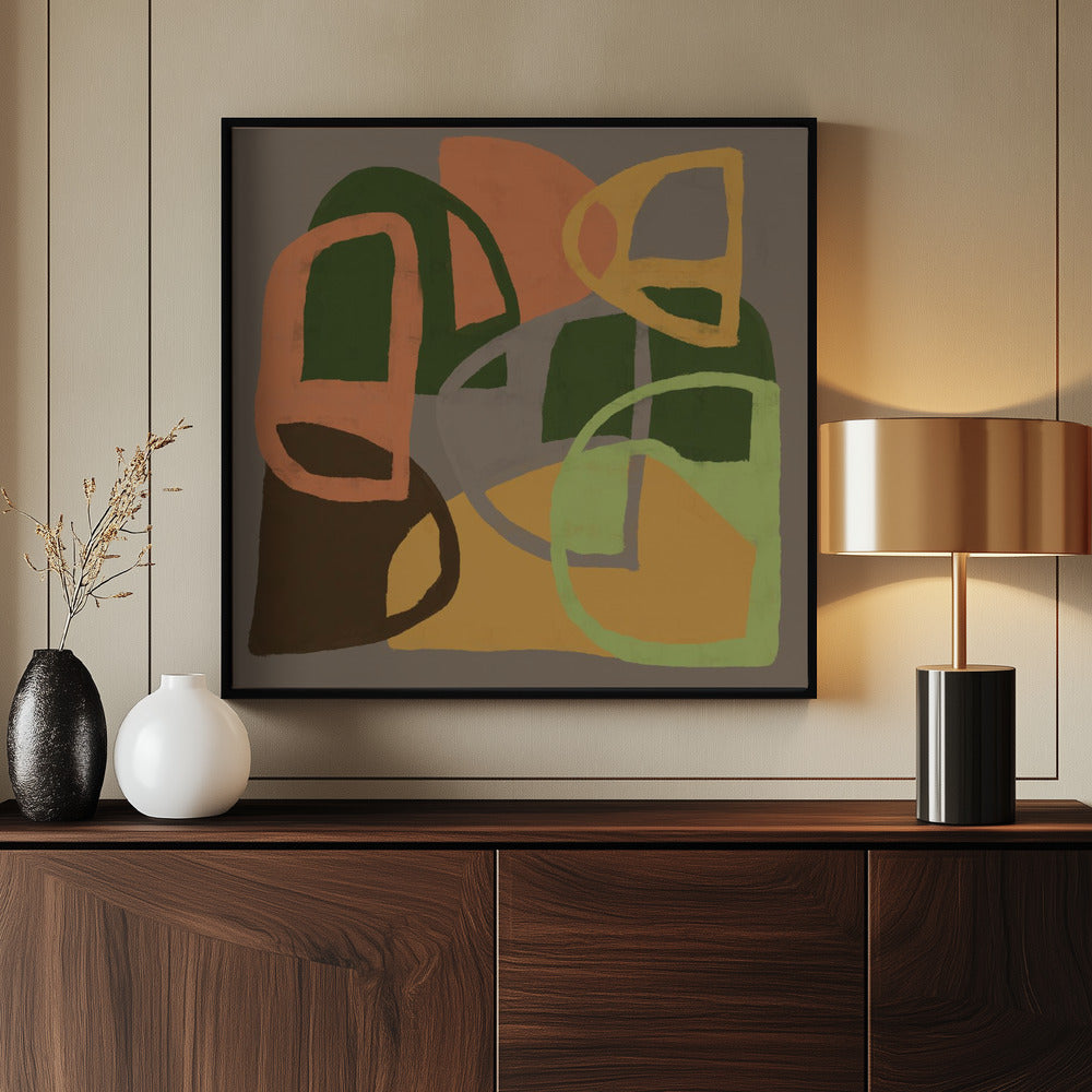 Abstract patterns in earth colours | Poster