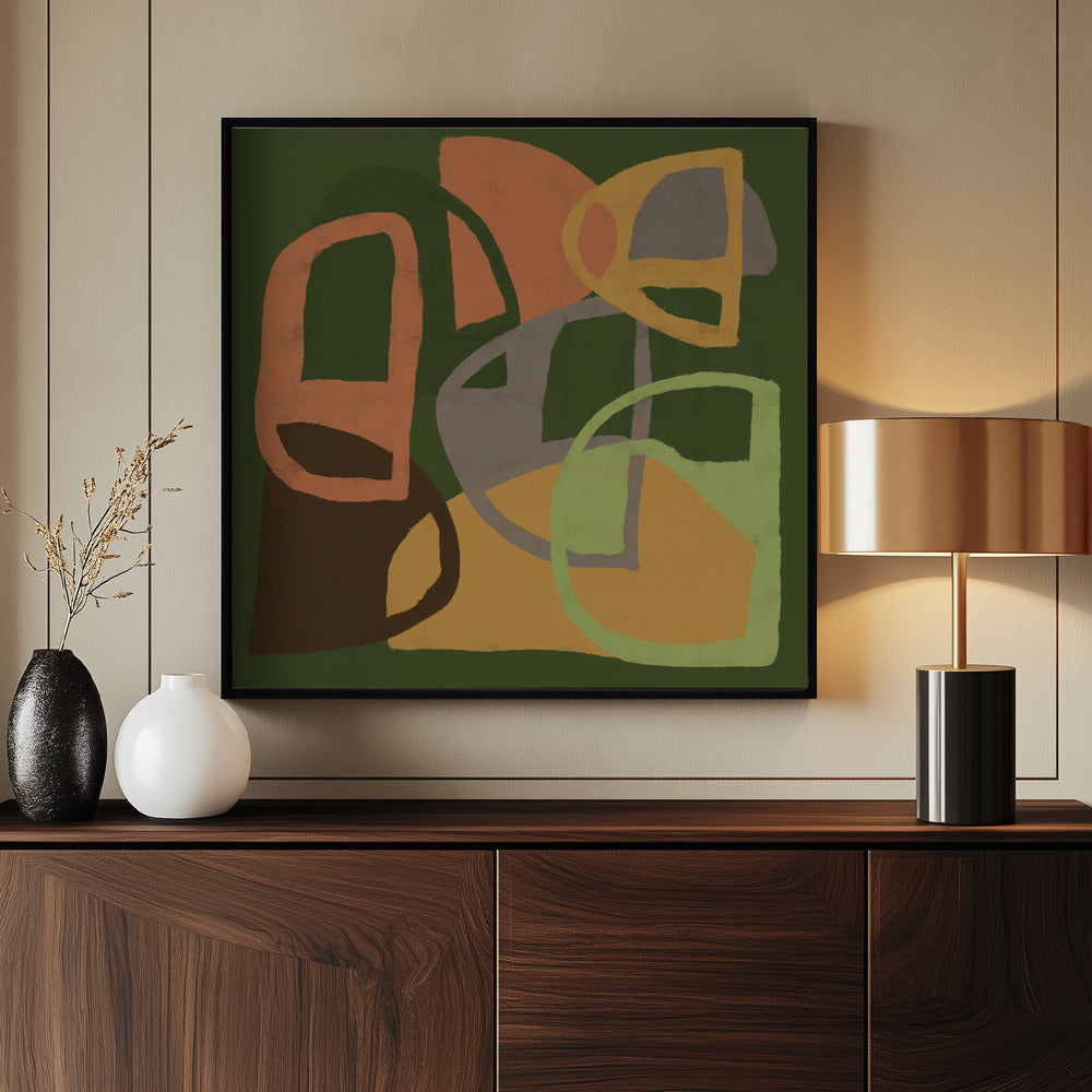 Abstract patterns in earth colours | Poster