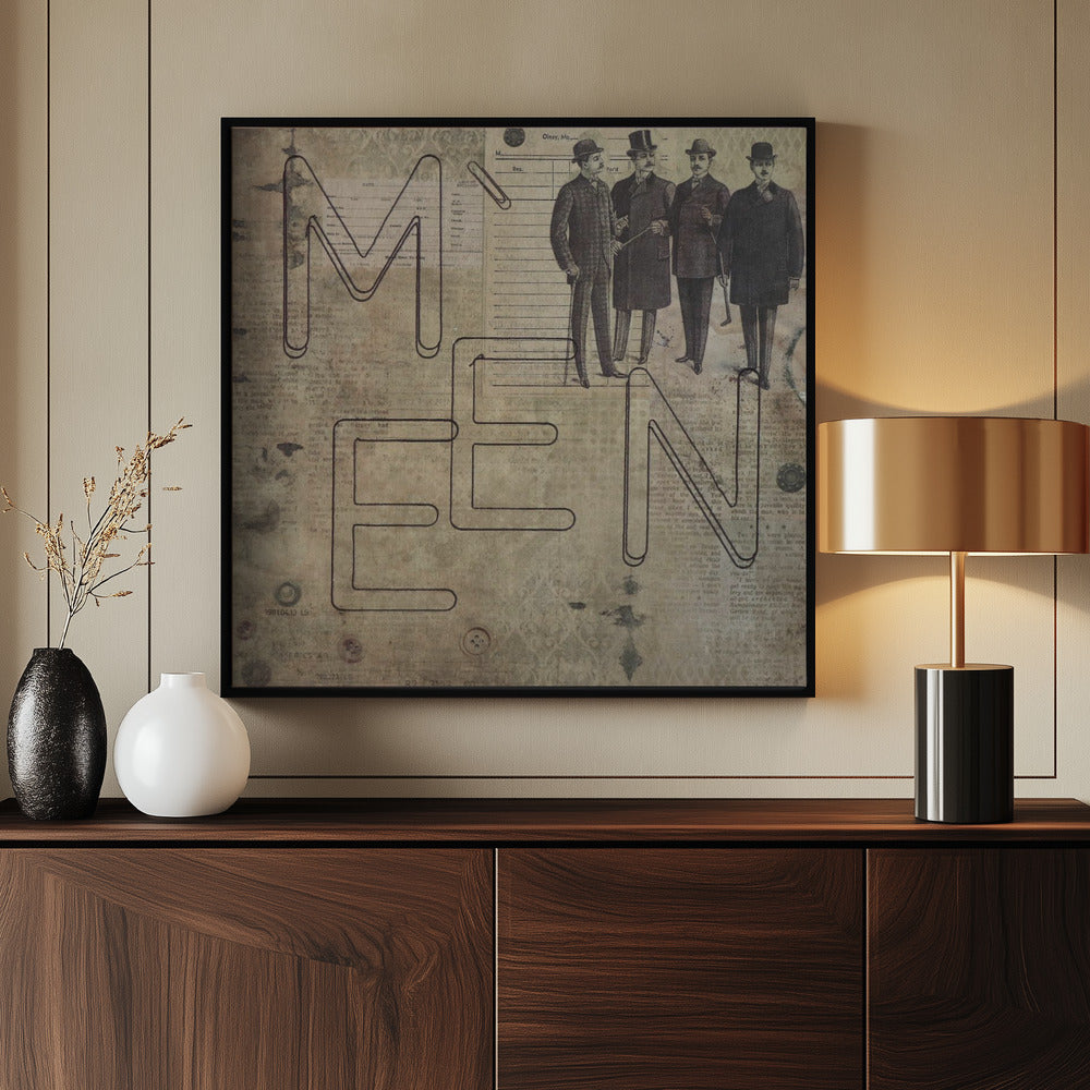 letter art 06. MEN | Poster