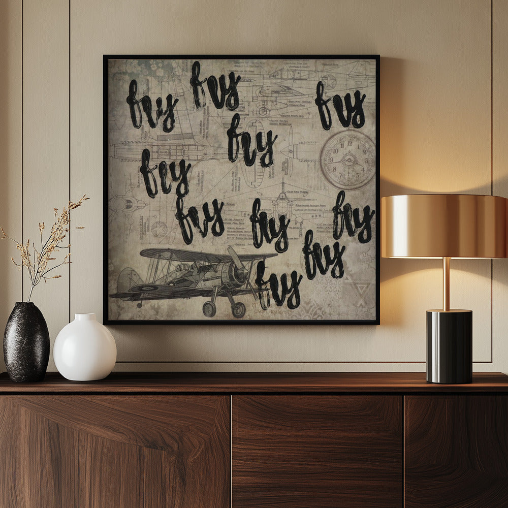 letter art [FLY] | Poster