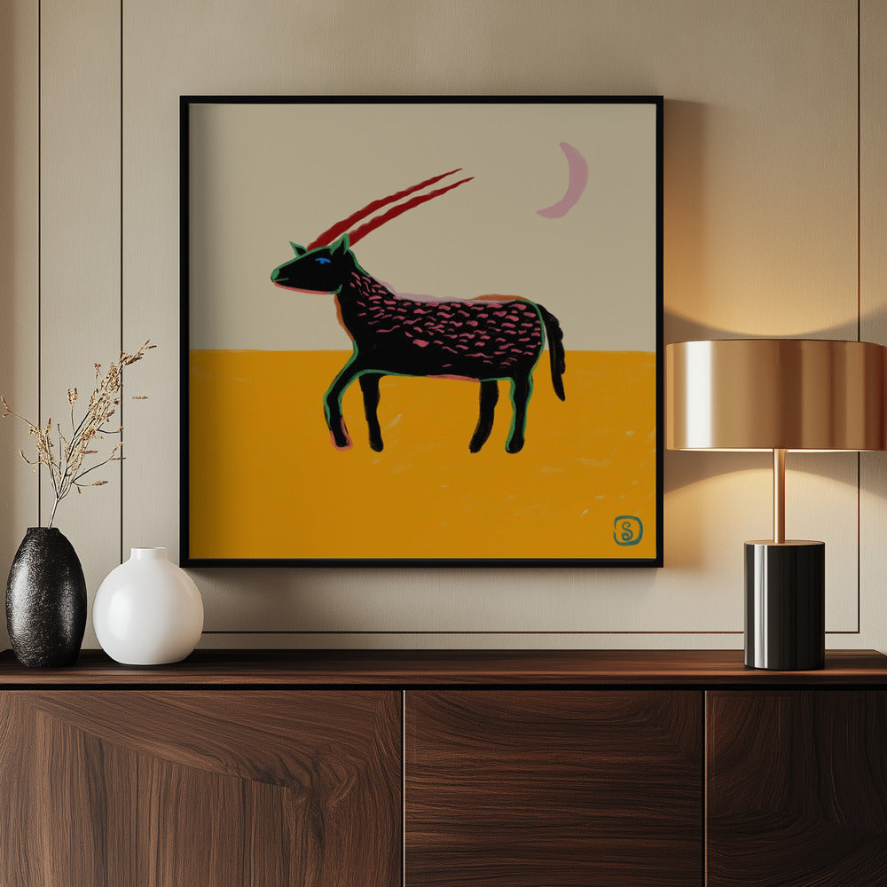 Stylized Animal With Vibrant Colors | Poster