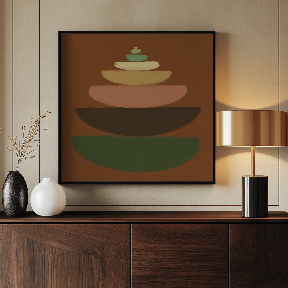 Abstract bowls | Poster