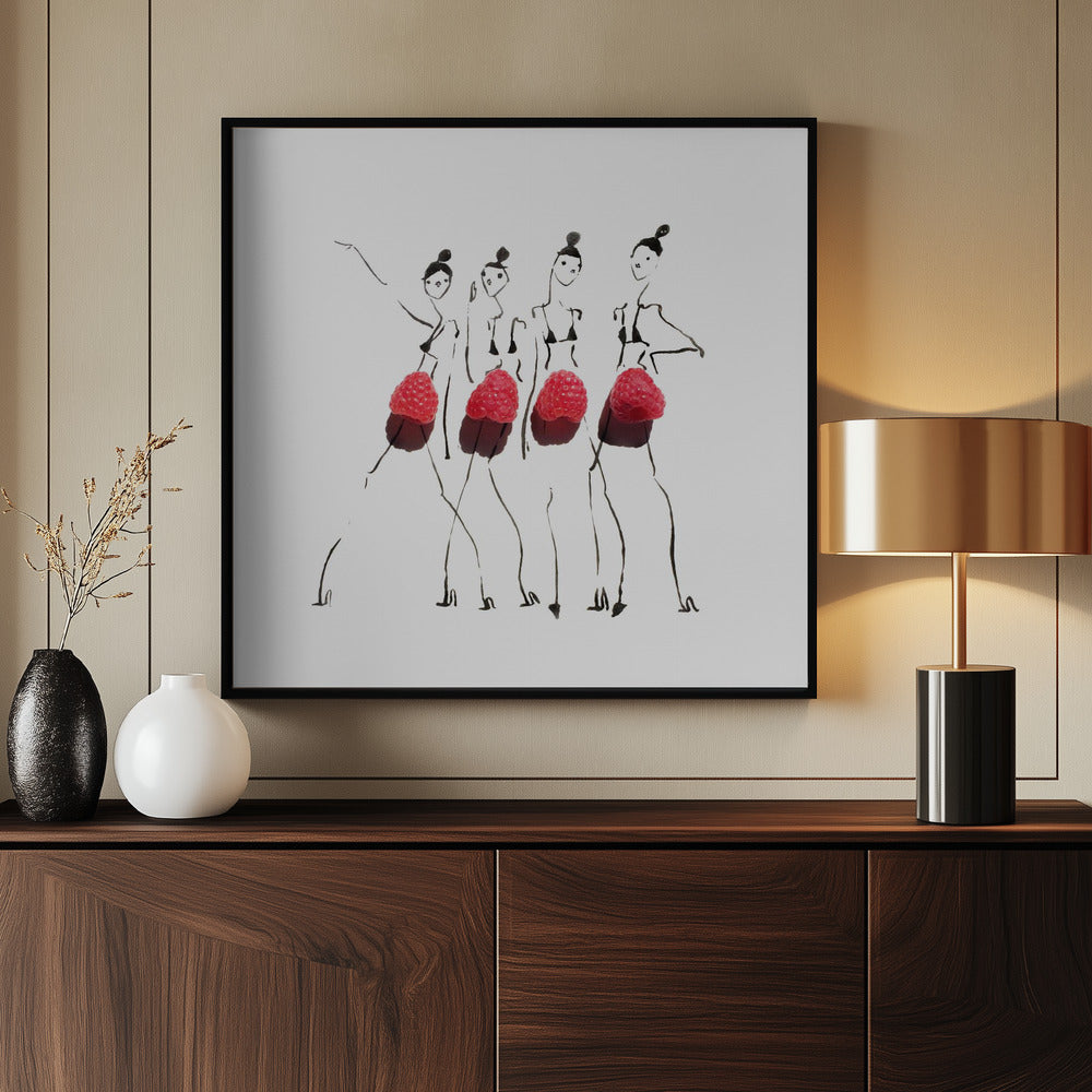 Raspberries On Parade | Poster