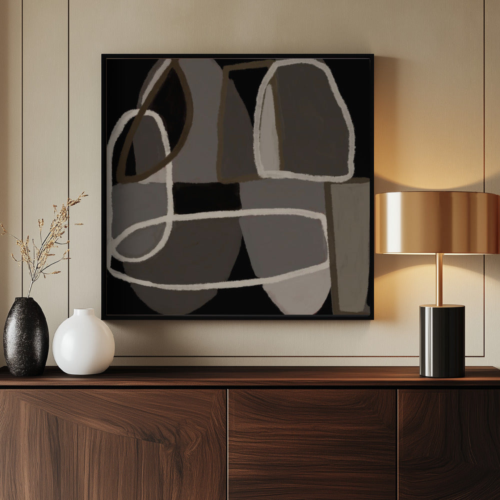 Abstract black and white | Poster