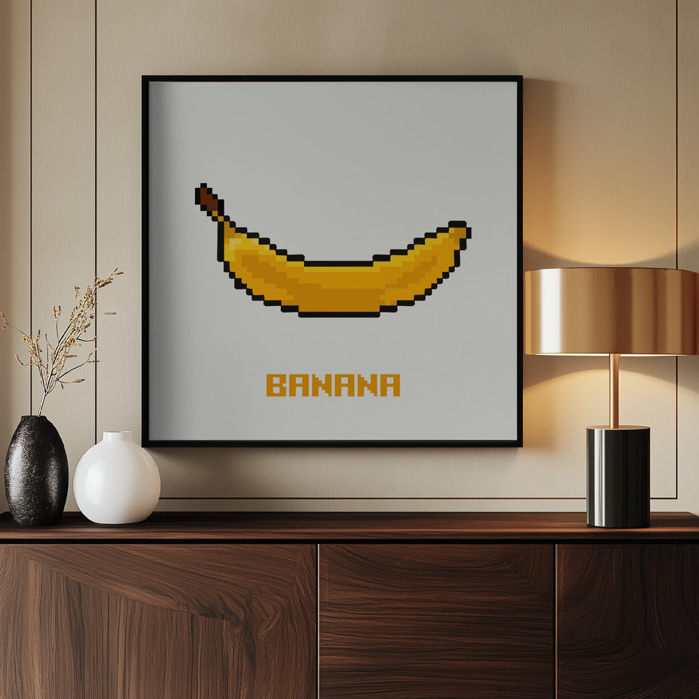Pixel Fruit - Banana | Poster