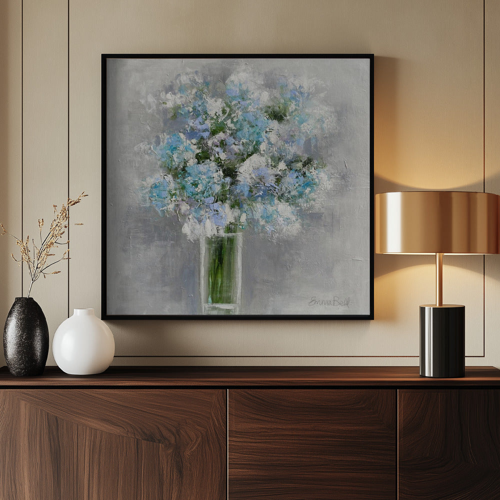 Bouquet of Flowers in a Glass Vase | Poster