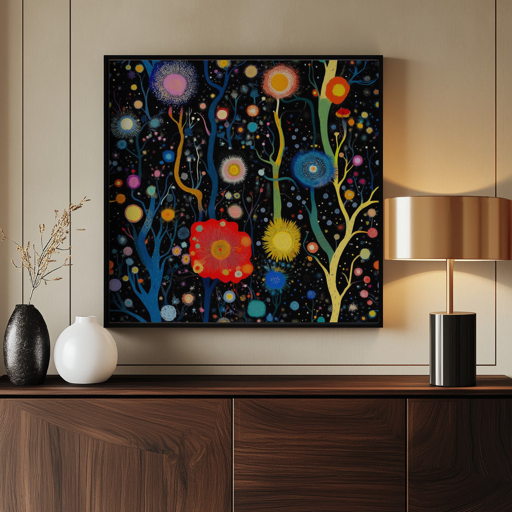 Vibrant Celestial Garden | Poster