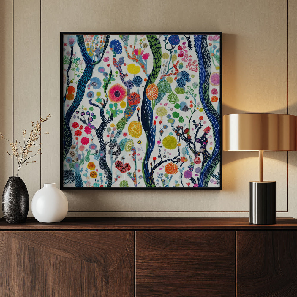 Vibrant Flower Forest | Poster