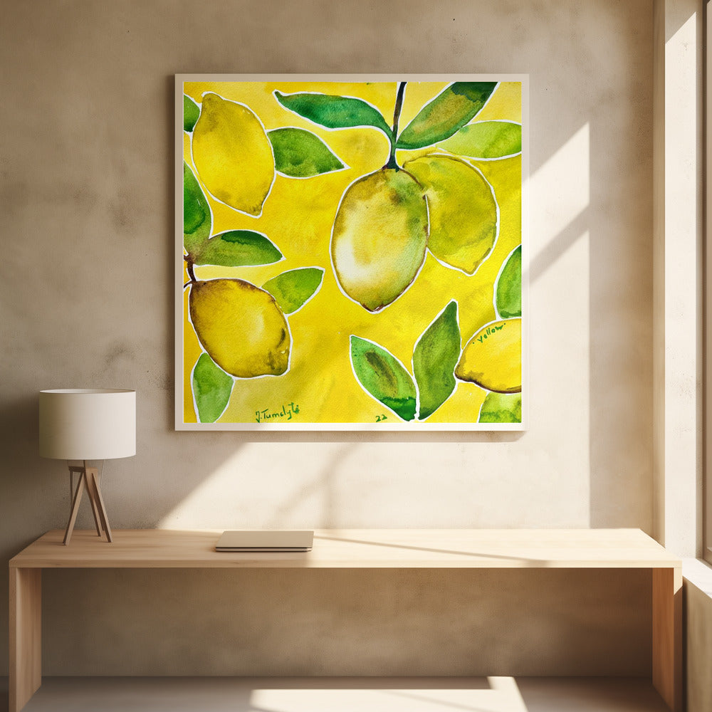 Yellow Lemons | Poster