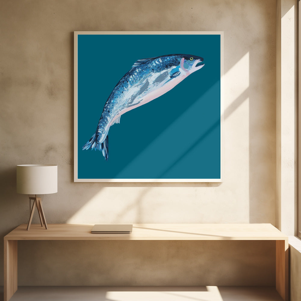 Leaping Salmon | Poster