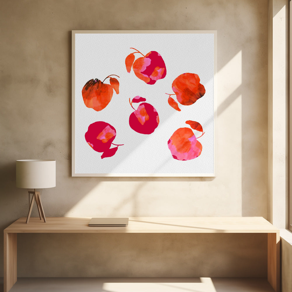 Apple  Chiffon Pink Orange | Poster