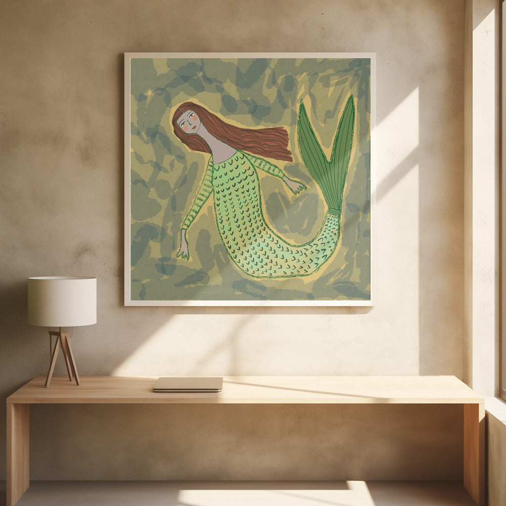 Mermaid green | Poster