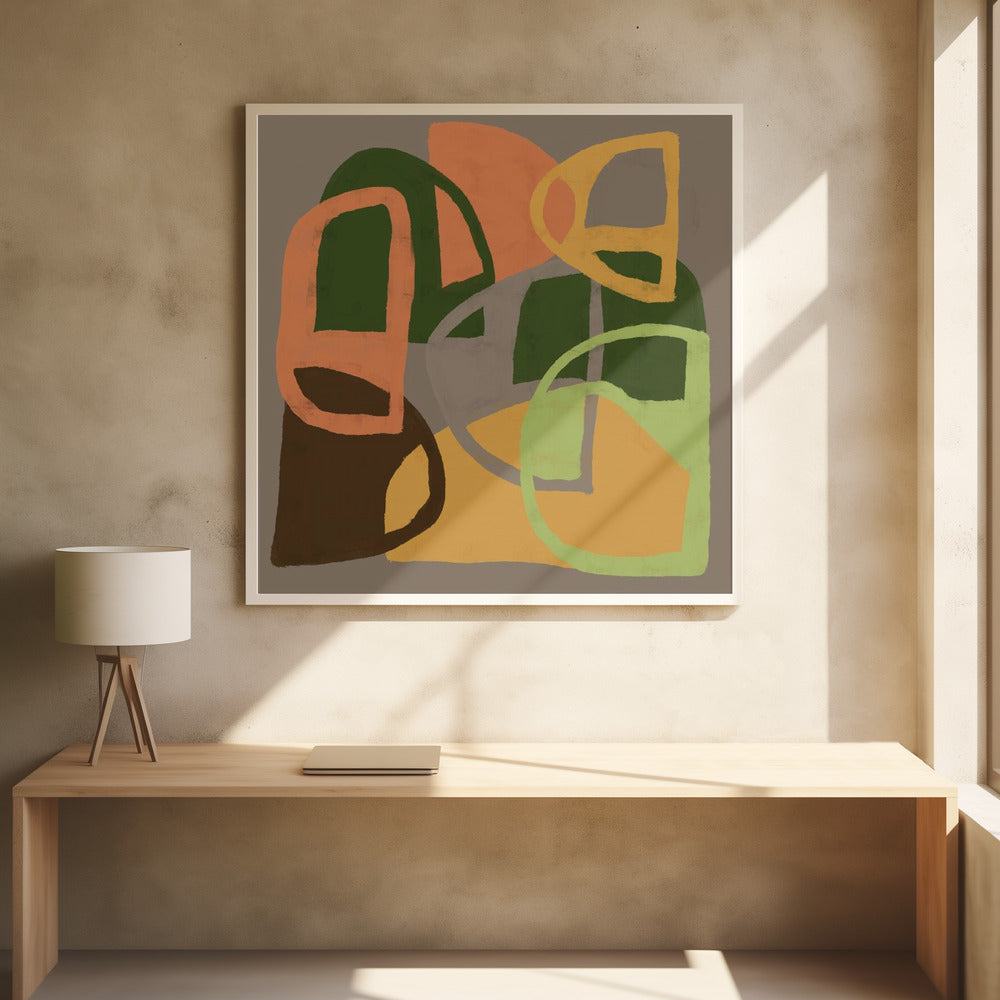 Abstract patterns in earth colours | Poster