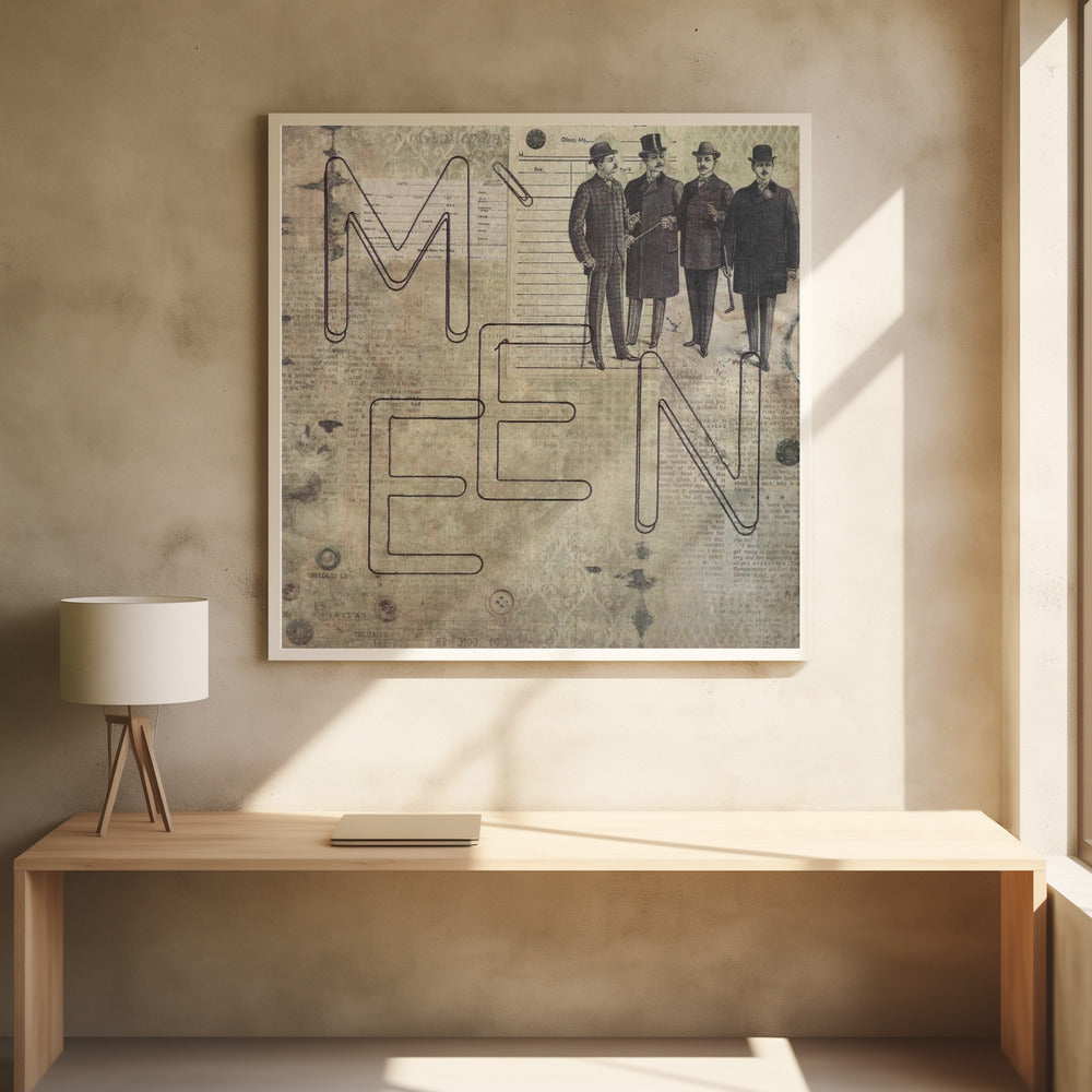 letter art 06. MEN | Poster