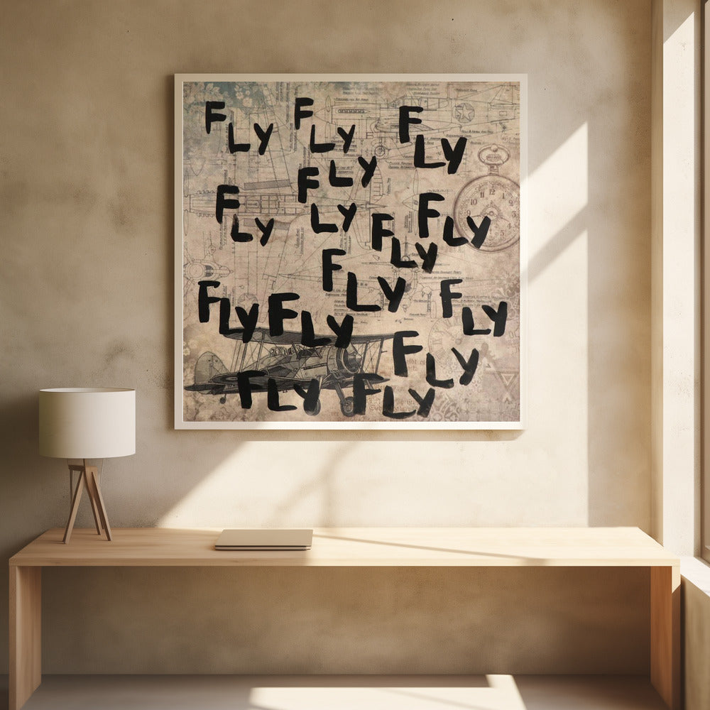 letter art  [fly] | Poster